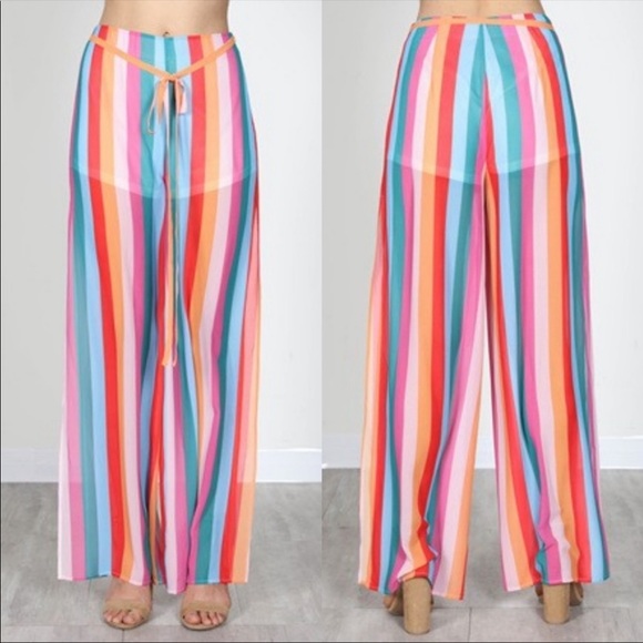 Multicolored Chiffon Pants - HOST PICK - Picture 3 of 5